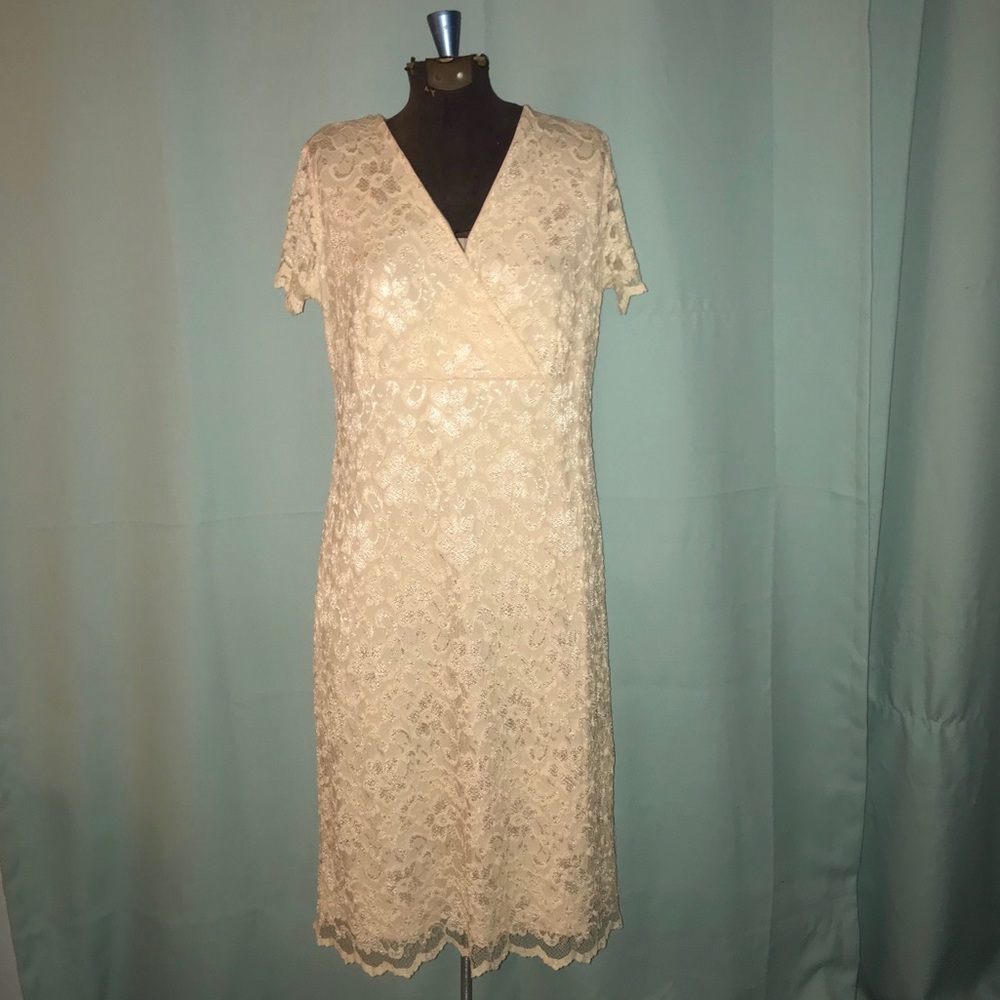 Off white lace AGB dress